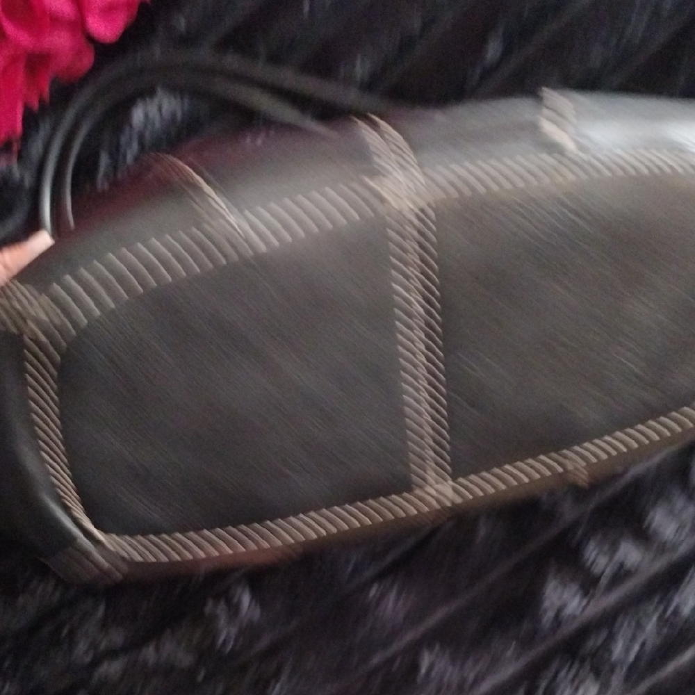 Fossil Black Leather Tote Bag - Picture 4 of 4